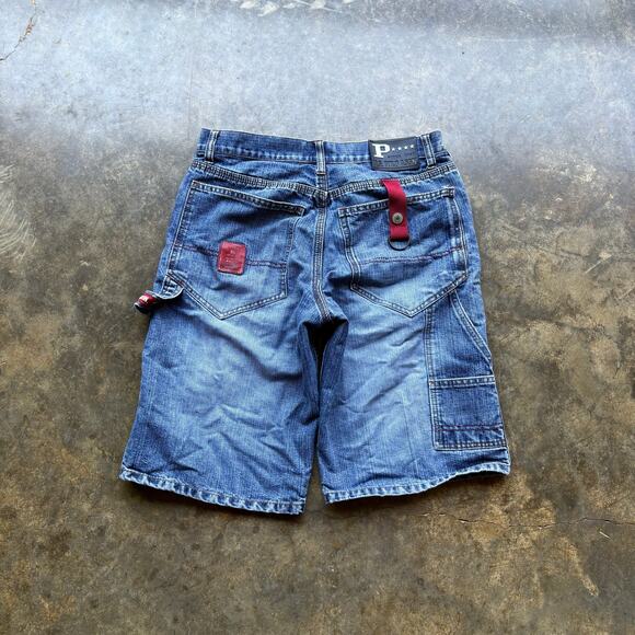 Crazy Vintage Y2K Polo Faded Carpenter Jorts - Picture 1 of 5